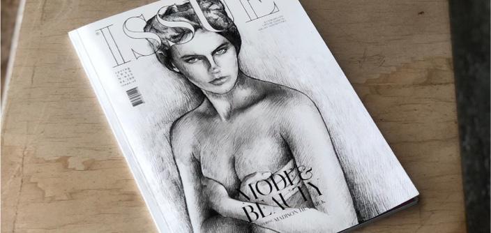 Artista chileno ilustra portada de revista de moda con un lápiz para celular